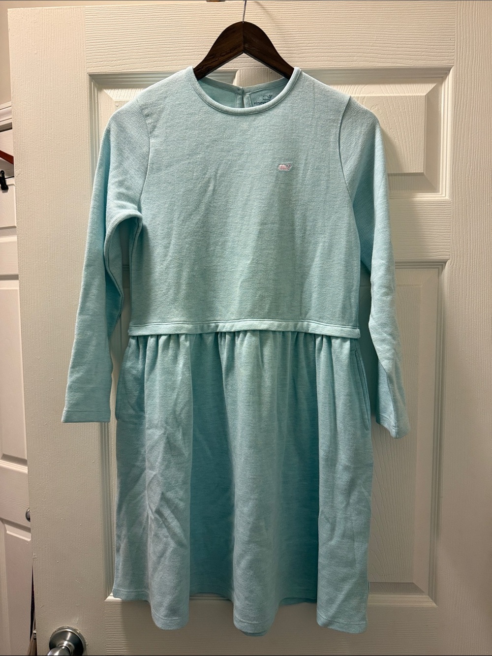 Vineyard Vines Light Blue Long-Sleeve Knit Dress
